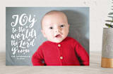 "joy to the world the lord is come" - Retired Holiday Cards in Snow by christen strang - Front