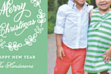 "Simple Wreath" - Retired Holiday Cards in Mint by Nicole Barreto - Close-Up