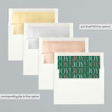 "JoyJoyJoy" - Retired Holiday Cards in Pumpkin by cyrille gulassa - Slip-In Envelope Liners