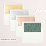 "Soft Script" - Retired Holiday Cards in Snow by Melanie Kosuge - Slip-In Envelope Liners