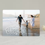 "Wonders of His Love Script" - Retired Holiday Cards in Snow by Kristen Smith - Front