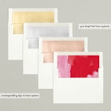 "Peppermint Abstract" - Retired Holiday Cards in Cotton Candy by Erika Firm - Slip-In Envelope Liners