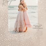 "Sparkling Snow" - Retired Holiday Cards in Eggnog by Stacey Day - Close-Up