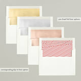 "Modern Jolly" - Retired Holiday Cards in Berry by Lisa Cersovsky - Slip-In Envelope Liners