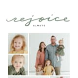 "rejoicing always" - Retired Holiday Cards in Rosemary by Tanya Lee of Frooted Design - Close-Up