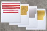 "Candy Cane Watercolor" - Retired Holiday Cards in Cherry by Michelle Taylor - Slip-In Envelope Liners