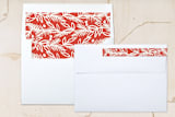 "Merry Pine Frame" - Retired Holiday Cards in Berry by Katharine Watson - Liner and Label