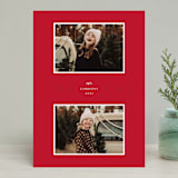 "Joyful Snapshots" - Retired Holiday Cards in Cardinal by Roxy Cervantes - Front