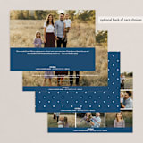 "Peace Heart Joy" - Retired Holiday Cards in Navy by Kim Dietrich Elam - Back of Card