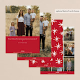"A Hand Lettered Christmas" - Retired Holiday Cards in Cranberry by Makewells - Back of Card