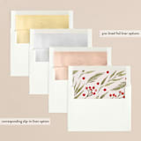 "Nature sings" - Retired Holiday Cards in Creme by frau brandt - Slip-In Envelope Liners