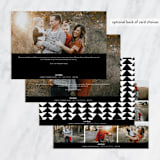 "casual merry" - Retired Holiday Cards in Snow by Joanna Griffin - Back of Card