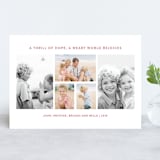 "minimalist rejoice" - Retired Holiday Cards in Holly by Mango Ink - Front