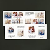 "Love Peace Cheer" - Retired Holiday Cards in Crimson by Lauren Chism - Interior Options