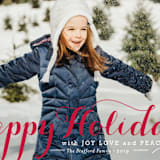 "Spirit of Christmas" - Retired Holiday Cards in Holly Berry by Design Lotus - Close-Up