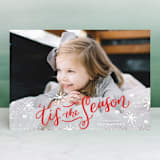"'Tis the Holiday Season" - Retired Holiday Cards in Poinsettia by Tanya Lee of Frooted Design - Front