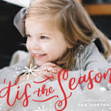 "'Tis the Holiday Season" - Retired Holiday Cards in Poinsettia by Tanya Lee of Frooted Design - Close-Up