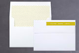 "Delight in His Love" - Retired Holiday Cards in Mustard by Anna Elder - Liner and Label