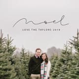 "minimal noel" - Retired Holiday Cards in Charcoal by Joan Nguyen - Close-Up