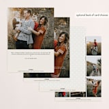 "Classic Three" - Retired Holiday Cards in Ivory by Kate Ross - Back of Card