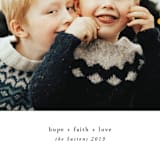 "Classic Three" - Retired Holiday Cards in Ivory by Kate Ross - Close-Up