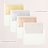 "Classic Three" - Retired Holiday Cards in Ivory by Kate Ross - Slip-In Envelope Liners