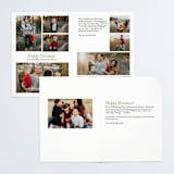 "Painterly Pine" - Retired Holiday Cards in Cranberry by Hooray Creative - Interior Options