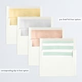 "Painterly Pine" - Retired Holiday Cards in Cranberry by Hooray Creative - Slip-In Envelope Liners