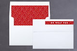 "Joyful Frame" - Retired Holiday Cards in Cherry by Kelly Nasuta - Liner and Label