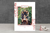 "Rejoice in Him" - Retired Holiday Cards in Berry by Marta Berk - Front