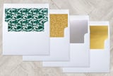 "merry foliage" - Retired Holiday Cards in PETROL by Bonjour Paper - Slip-In Envelope Liners