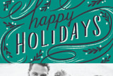 "So Happy" - Retired Holiday Cards in Evergreen by Rebecca Daublin - Close-Up