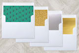 "So Happy" - Retired Holiday Cards in Evergreen by Rebecca Daublin - Slip-In Envelope Liners