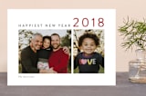 "The Sounding Joy" - Retired Holiday Cards in Berry by Kelly Nasuta - Front