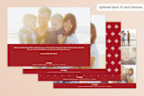 "The Sounding Joy" - Retired Holiday Cards in Berry by Kelly Nasuta - Back of Card
