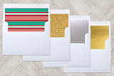 "Falala Cutout" - Retired Holiday Cards in White by Grace Cobb - Slip-In Envelope Liners