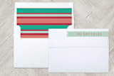 "Falala Cutout" - Retired Holiday Cards in White by Grace Cobb - Liner and Label
