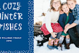 "Warm & Cozy Wishes" - Retired Holiday Cards in Denim by Kerry Doyle - Close-Up