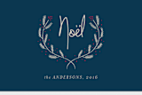 "Delicate Noel" - Retired Holiday Cards in Navy by Jana Volfova - Close-Up