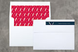 "Delicate Noel" - Retired Holiday Cards in Navy by Jana Volfova - Liner and Label
