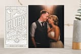 "Glory Bookplate" - Retired Holiday Cards in Linen by Lorent and Leif - Front