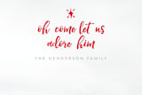 "oh come let us adore him" - Retired Holiday Cards in Holly Berry by christen strang - Close-Up