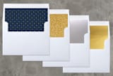 "Glory in Gold" - Retired Holiday Cards in Golden by Elska Studio - Slip-In Envelope Liners