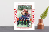 "Fun Botanical Frame" - Retired Holiday Cards in Cherry by Kerry Doyle - Front