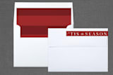 "Tis the season" - Retired Holiday Cards in Snowfall by Jennifer Thomke - Liner and Label