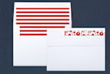 "Bursting with Joy" - Retired Holiday Cards in Cherry by Kimberly FitzSimons - Liner and Label