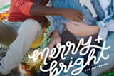 "the corner of merry and bright" - Retired Holiday Cards in Bright Snow by Tanya Lee of Frooted Design - Close-Up