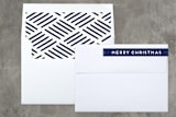 "the corner of merry and bright" - Retired Holiday Cards in Bright Snow by Tanya Lee of Frooted Design - Liner and Label
