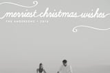 "Wonderful Life" - Retired Holiday Cards in Snow by Playground Prints - Close-Up