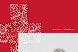"glitter cross" - Retired Holiday Cards in Red by Phrosné Barwood - Close-Up